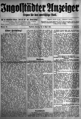 Ingolstädter Anzeiger Samstag 19. April 1924