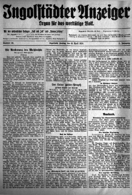 Ingolstädter Anzeiger Freitag 25. April 1924