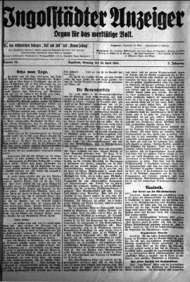 Ingolstädter Anzeiger Dienstag 29. April 1924