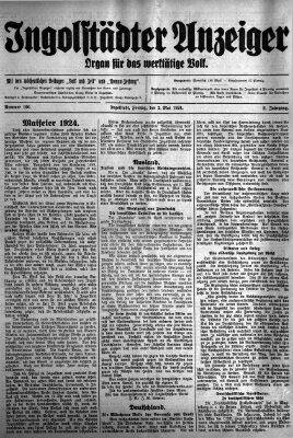 Ingolstädter Anzeiger Freitag 2. Mai 1924