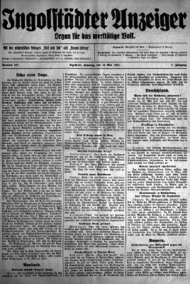 Ingolstädter Anzeiger Samstag 10. Mai 1924