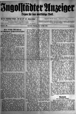 Ingolstädter Anzeiger Dienstag 13. Mai 1924