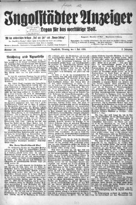 Ingolstädter Anzeiger Dienstag 1. Juli 1924