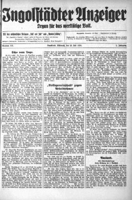 Ingolstädter Anzeiger Mittwoch 23. Juli 1924