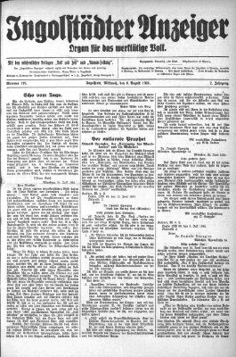 Ingolstädter Anzeiger Mittwoch 6. August 1924