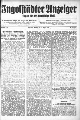 Ingolstädter Anzeiger Montag 25. August 1924