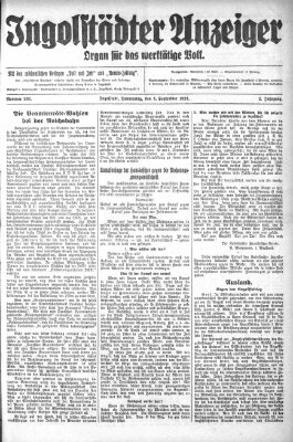 Ingolstädter Anzeiger Donnerstag 4. September 1924