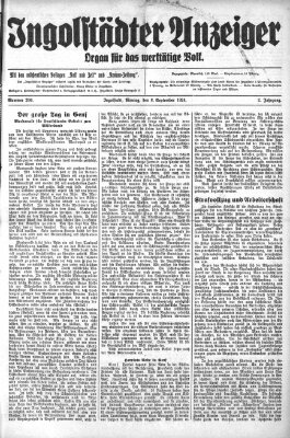 Ingolstädter Anzeiger Montag 8. September 1924