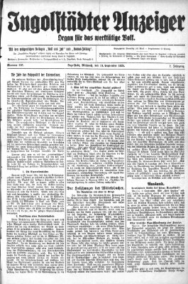 Ingolstädter Anzeiger Mittwoch 10. September 1924