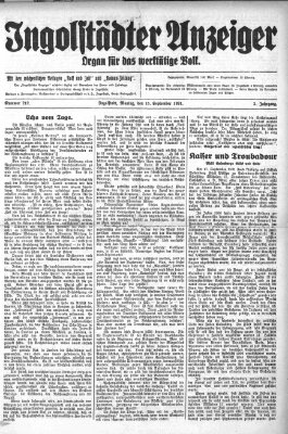 Ingolstädter Anzeiger Montag 15. September 1924