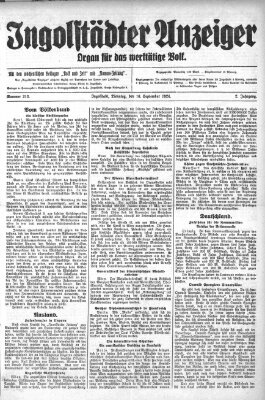 Ingolstädter Anzeiger Dienstag 16. September 1924