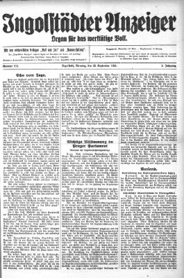 Ingolstädter Anzeiger Dienstag 23. September 1924