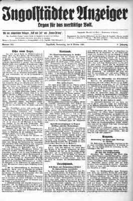 Ingolstädter Anzeiger Donnerstag 9. Oktober 1924