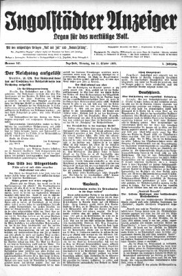 Ingolstädter Anzeiger Montag 20. Oktober 1924