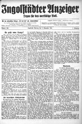 Ingolstädter Anzeiger Montag 10. November 1924