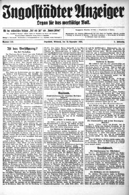 Ingolstädter Anzeiger Dienstag 11. November 1924