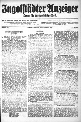 Ingolstädter Anzeiger Mittwoch 19. November 1924