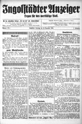 Ingolstädter Anzeiger Freitag 28. November 1924