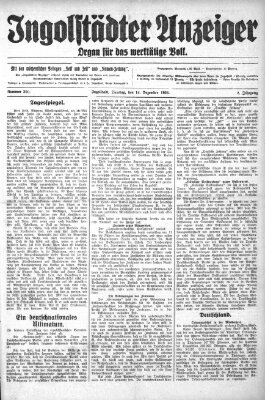 Ingolstädter Anzeiger Montag 15. Dezember 1924