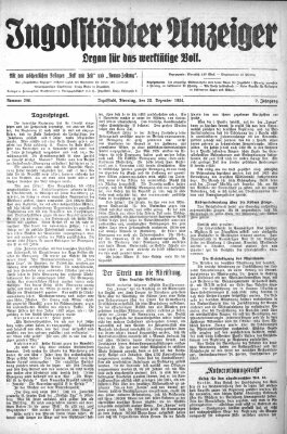 Ingolstädter Anzeiger Dienstag 23. Dezember 1924