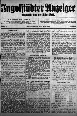 Ingolstädter Anzeiger Donnerstag 5. Februar 1925