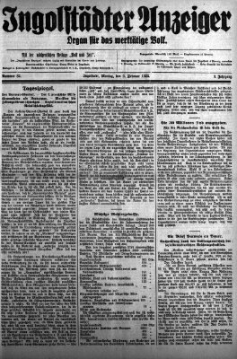 Ingolstädter Anzeiger Montag 9. Februar 1925