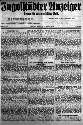 Ingolstädter Anzeiger Freitag 27. Februar 1925