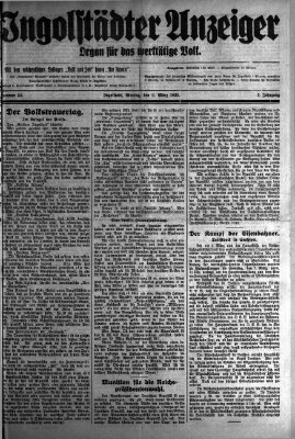 Ingolstädter Anzeiger Montag 9. März 1925