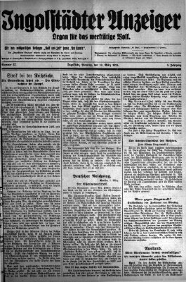 Ingolstädter Anzeiger Dienstag 10. März 1925