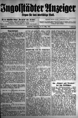 Ingolstädter Anzeiger Donnerstag 12. März 1925