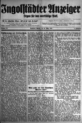 Ingolstädter Anzeiger Montag 16. März 1925