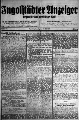 Ingolstädter Anzeiger Samstag 2. Mai 1925