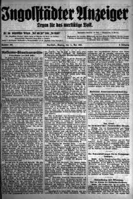 Ingolstädter Anzeiger Montag 11. Mai 1925