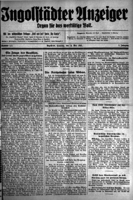 Ingolstädter Anzeiger Samstag 16. Mai 1925