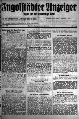 Ingolstädter Anzeiger Montag 25. Mai 1925