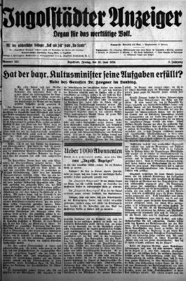 Ingolstädter Anzeiger Freitag 26. Juni 1925