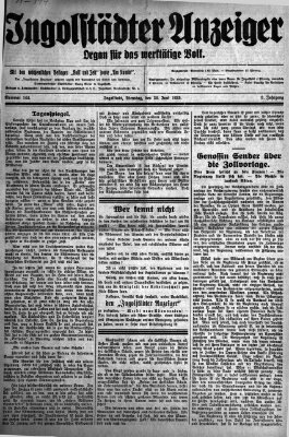 Ingolstädter Anzeiger Dienstag 30. Juni 1925