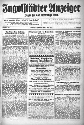 Ingolstädter Anzeiger Donnerstag 2. Juli 1925