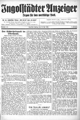 Ingolstädter Anzeiger Freitag 10. Juli 1925