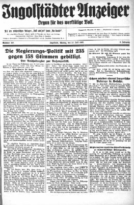 Ingolstädter Anzeiger Montag 27. Juli 1925