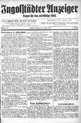 Ingolstädter Anzeiger Montag 3. August 1925