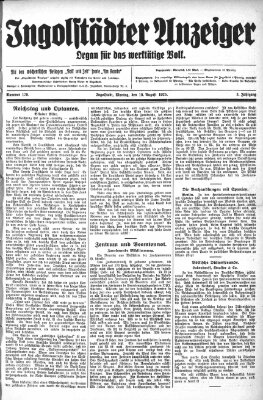 Ingolstädter Anzeiger Montag 10. August 1925