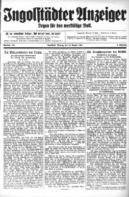 Ingolstädter Anzeiger Sonntag 16. August 1925