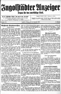 Ingolstädter Anzeiger Montag 28. September 1925