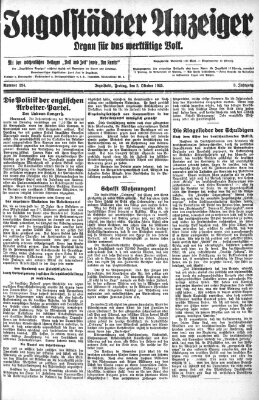 Ingolstädter Anzeiger Freitag 2. Oktober 1925