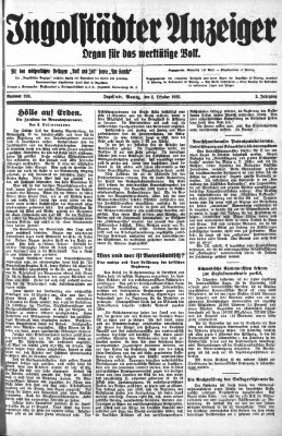 Ingolstädter Anzeiger Montag 5. Oktober 1925