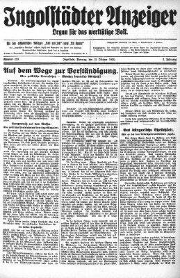 Ingolstädter Anzeiger Dienstag 13. Oktober 1925