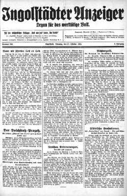 Ingolstädter Anzeiger Dienstag 27. Oktober 1925