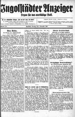 Ingolstädter Anzeiger Dienstag 3. November 1925