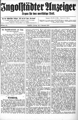 Ingolstädter Anzeiger Freitag 6. November 1925